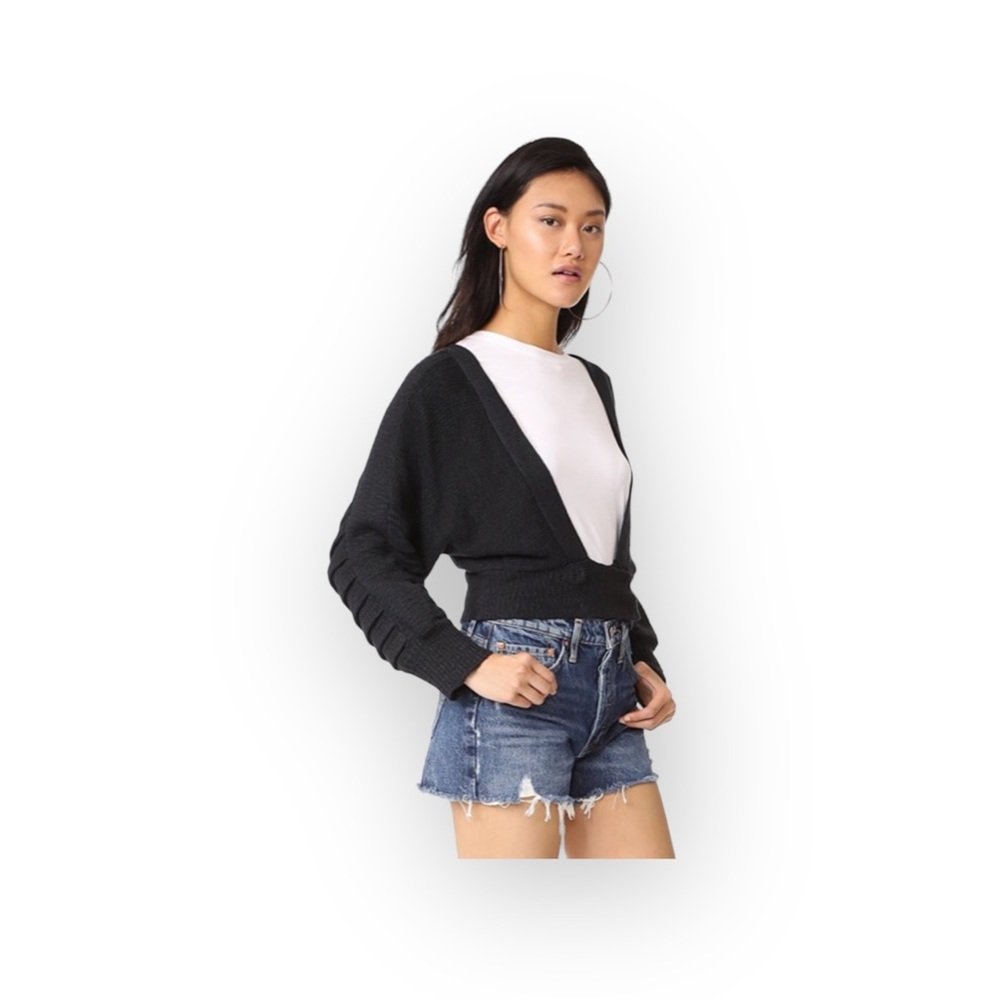 new Wildfox ❤︎ Secret Garden Floral Embroidered Knit Cardigan Sweater ❤︎ Black - Picture 4 of 16